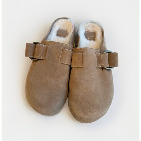 Beek Women's Shearling-Lined Mules Vulture Beige Size 7 - Picture 10 of 10